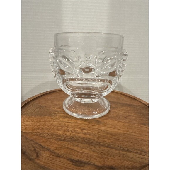 Tiki 2 Face Happy Sad Vintage Indiana Glass Large Cup Goblet Hawaiian - Picture 2 of 13